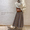 Mori Plaid Long Skirt