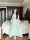 High-waist V-neck Chiffon Fairy Dress