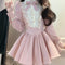 Vintage Pink Puffy Dress