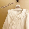 Sweet Girl Lace Collar Top