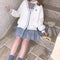 Preppy Style Embroidered Cardigan