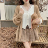 Loose Fit Fuzzy Cardigan