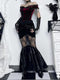 Dark Coquette 2pcs Dress Set