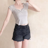 Slim Fit Short Top