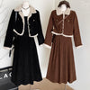 Academia Corduroy Coat + Skirt 2pcs Set