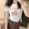 Slim Waist Printing Top