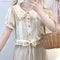 Cute Doll Lace Trim Top