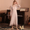 V Neck Long Sleeve Nightdress