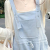 Soft Top & Pinafore Skirt Set