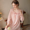 Long Sleeve Vintage Lace Nightdress