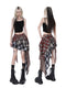 Chic Plaid Irregular Hem Skirts