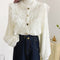 Ruffle Collar Lace Shirt