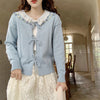 Lace Up Knitted Cardigan