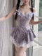 Coquette Lace Puffy Dress