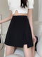 Black Split Skirt