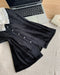 Vintage Velvet Top + Sequin Midi Skirt 2pcs Set