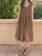 Cute Corduroy Overall Dress