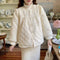 Sweet Round Collar Quilted Coat