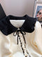 Doll Collar Bow Knit Cardigan