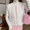 Frilled Collar Knit Top