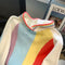 Rainbow Striped Knit Sweater