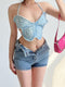 Back Heart Shape Pocket Shorts