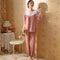 Lace Collar V-neck Pajama Set