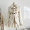 Vanila Faux Fur Coat + Skirt 2pcs Set