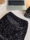 Velvet Sequined Skirt