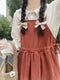 Vintage Blouse & Pinafore Skirt Set