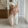 Coquette Floral Irregular Hem Top