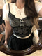 Coquette Lace Faked 2pcs T-shirt