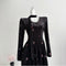 Elegant Embroidery Velvet Dress