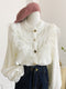 Ruffle Collar Lace Shirt