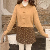 Cute Horn Toggle Button Sweater