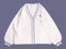 Preppy Style Embroidered Cardigan