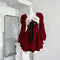 Sweet Velvet High Waist Dress