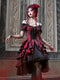 Gothic Rococo Cake Hem Dress (Brooch Included)