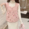 Coquette Pink Knit Sweater