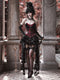 Gothic Rococo Boned Velvet 3pcs Set