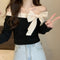 Bow Long Sleeve Base Shirt