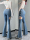 Coquette Hollow-out Denim Pants