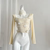 Coquette 3D Flower Top