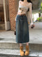 Vintage Denim Skirt