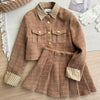 Classy Tweed Quilted Blazer + Mini Skirt 2pcs Set