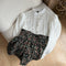 Royalcore Blouse + High Waist Skirt 2pcs Set