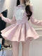 Vintage Pink Puffy Dress