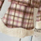 Cute Plaid Quilted Coat + Skirt 2pcs Set