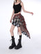 Chic Plaid Irregular Hem Skirts