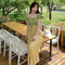 French Patchwork Vintage Puffy Sleeve Dress